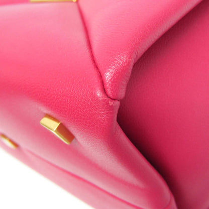 Valentino Garavani One Stud Top Handle Leather, Pink, Leather, Handbag