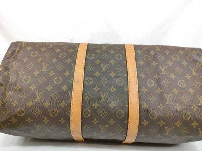 Louis Vuitton Keepall Monogram Canvas, Beige, Canvas, Travel Bag