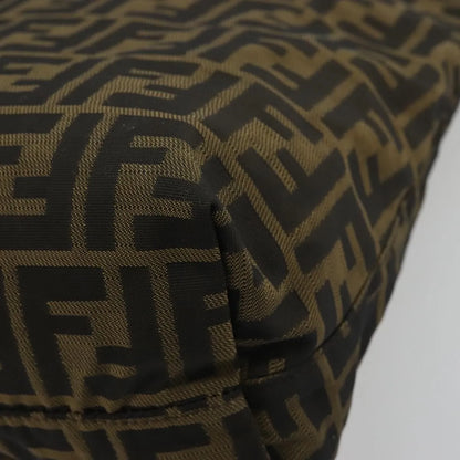 Fendi Zucca Tote Canvas, Black, Canvas, Handbag