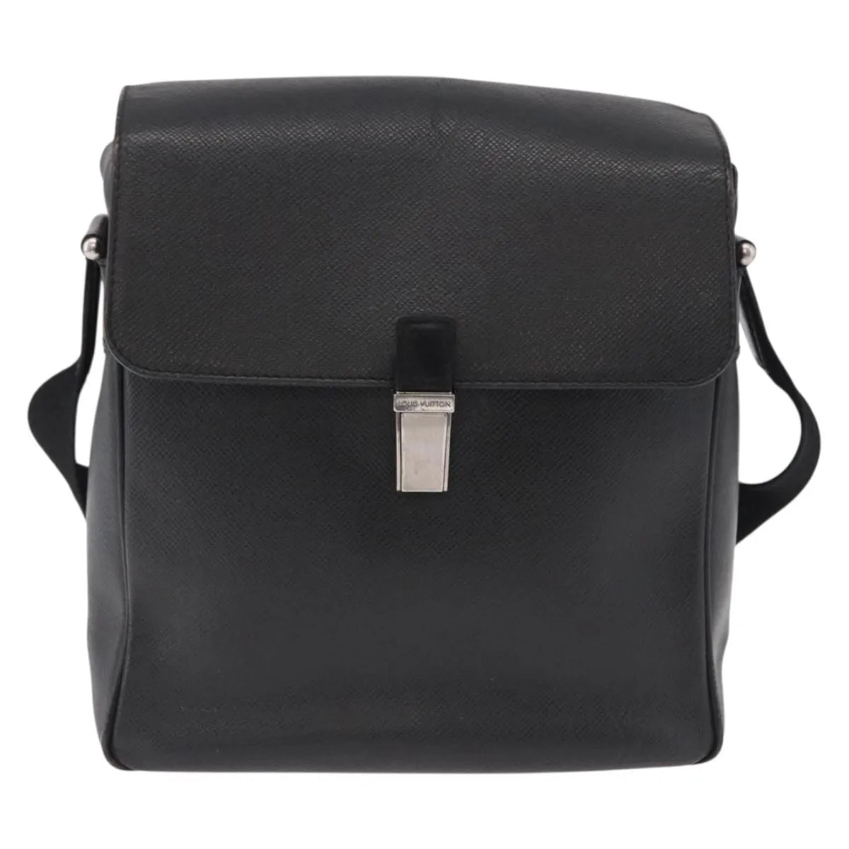 Louis Vuitton Yaranga Messenger Taiga Leather, Black, Leather, Shoulder Bag
