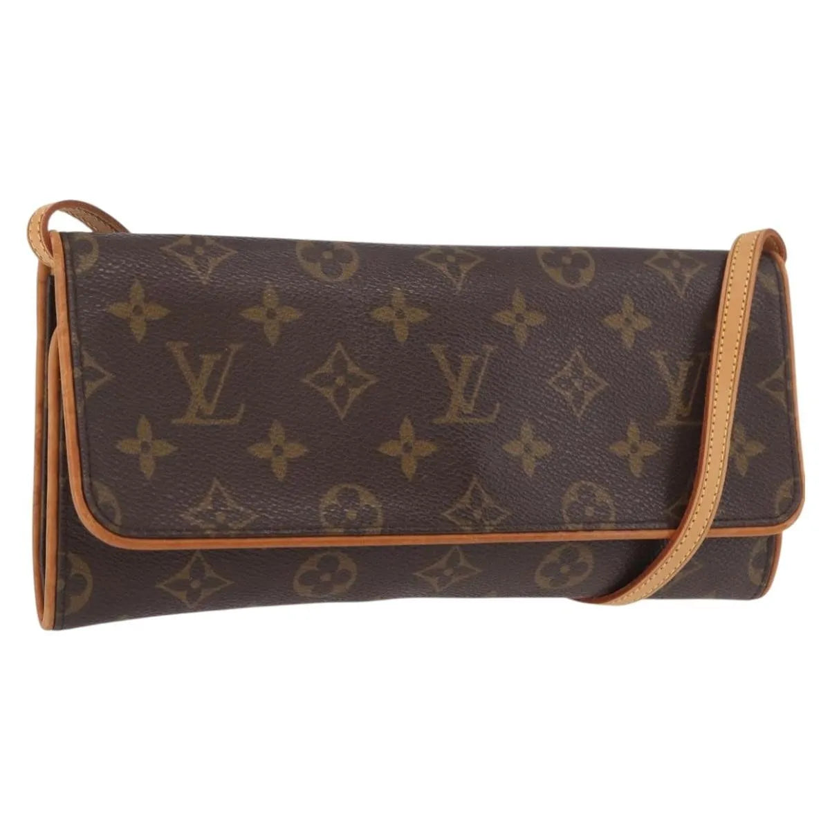 Louis Vuitton Twin Monogram Canvas, Brown, Canvas, Clutch