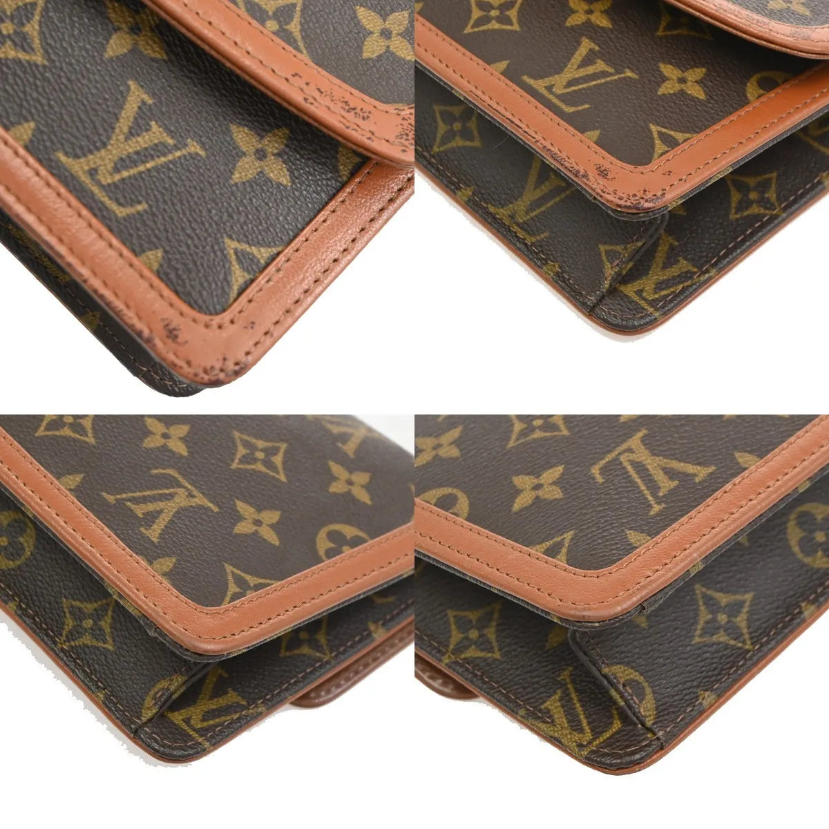 Louis Vuitton Dame Pochette Monogram Canvas, Brown, Canvas, Clutch