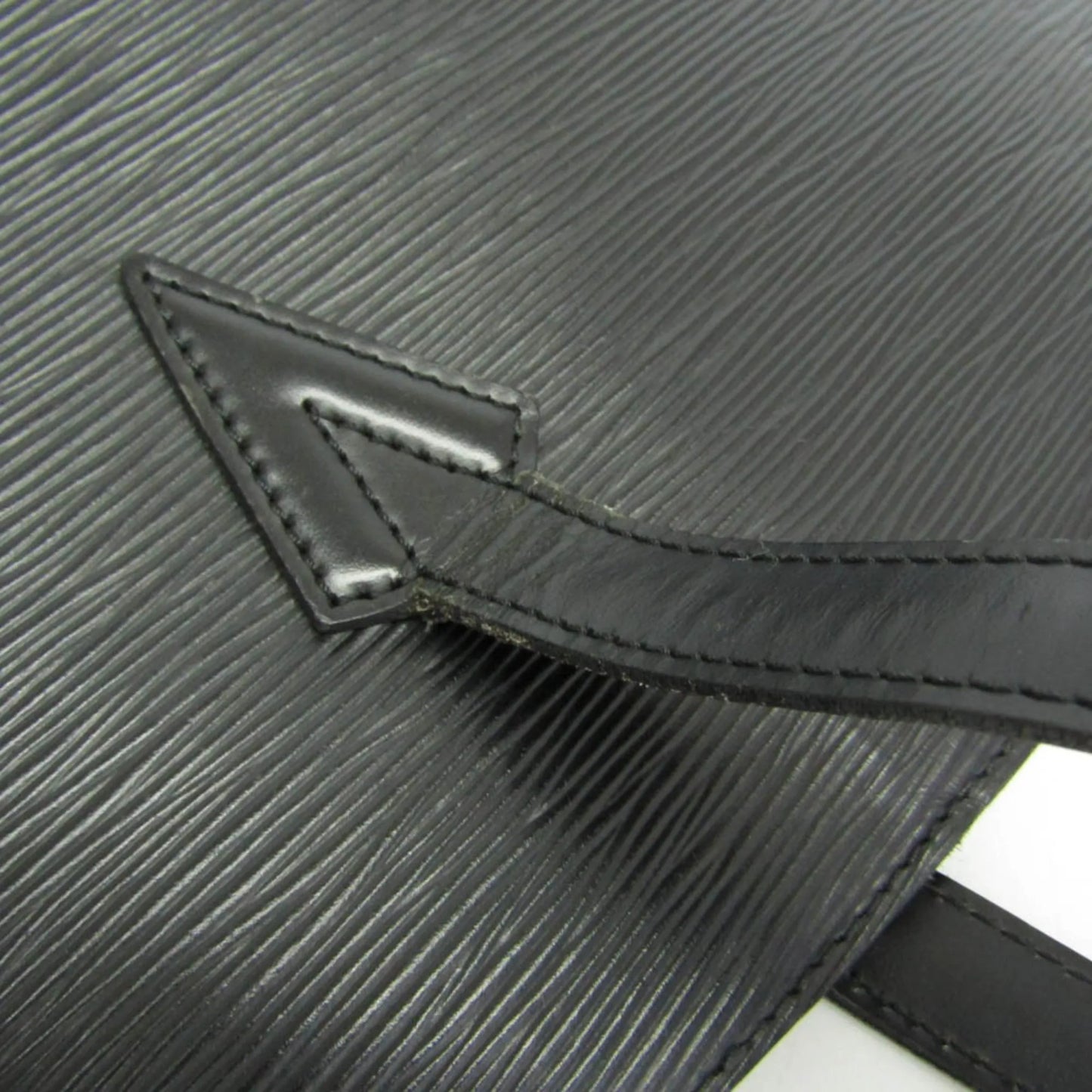 Louis Vuitton Lussac Epi Leather, Black, Leather, Shoulder Bag