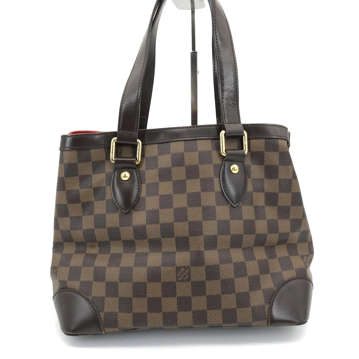 Louis Vuitton Hampstead Damier Ebene, Brown, Canvas, Tote Bag