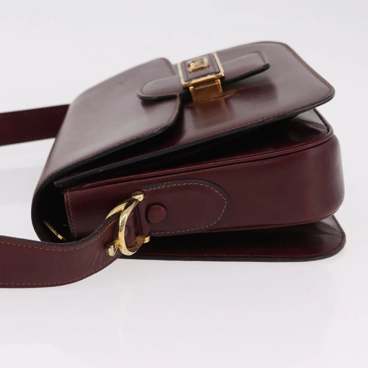 Celine Horse Carriage Leather, Burgundy, Leather, Shoulder Bag