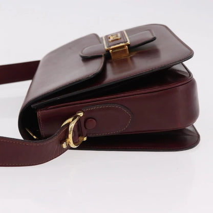 Celine Horse Carriage Leather, Burgundy, Leather, Shoulder Bag