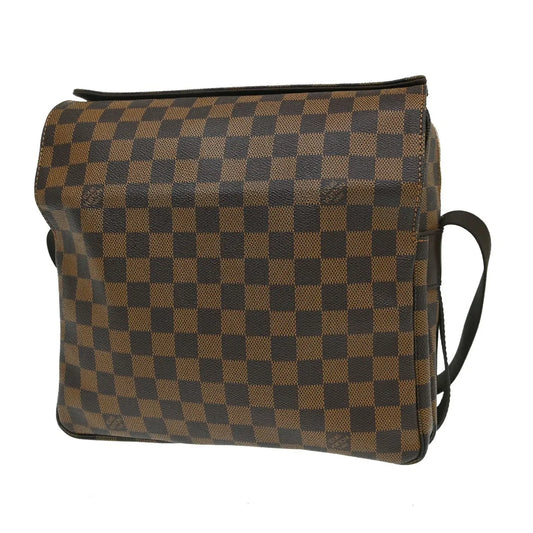 Louis Vuitton Naviglio Damier, Brown, Canvas, Shoulder Bag