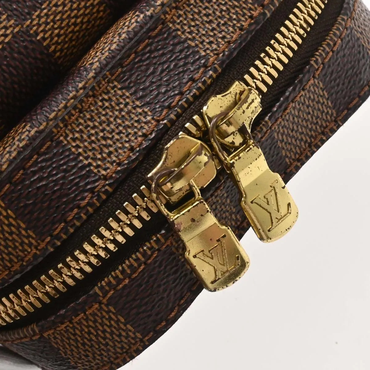 Louis Vuitton Geronimos Waist Damier, Brown, Canvas, Shoulder Bag