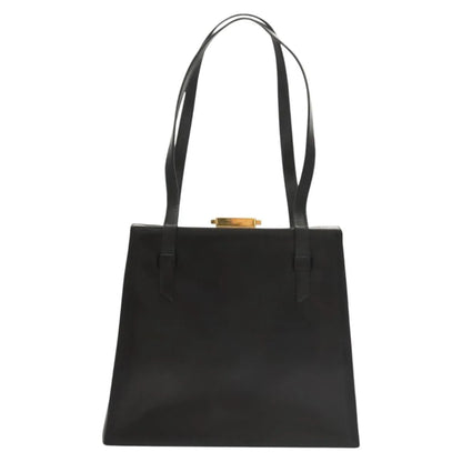 Celine Vintage Leather, Black, Leather, Shoulder Bag