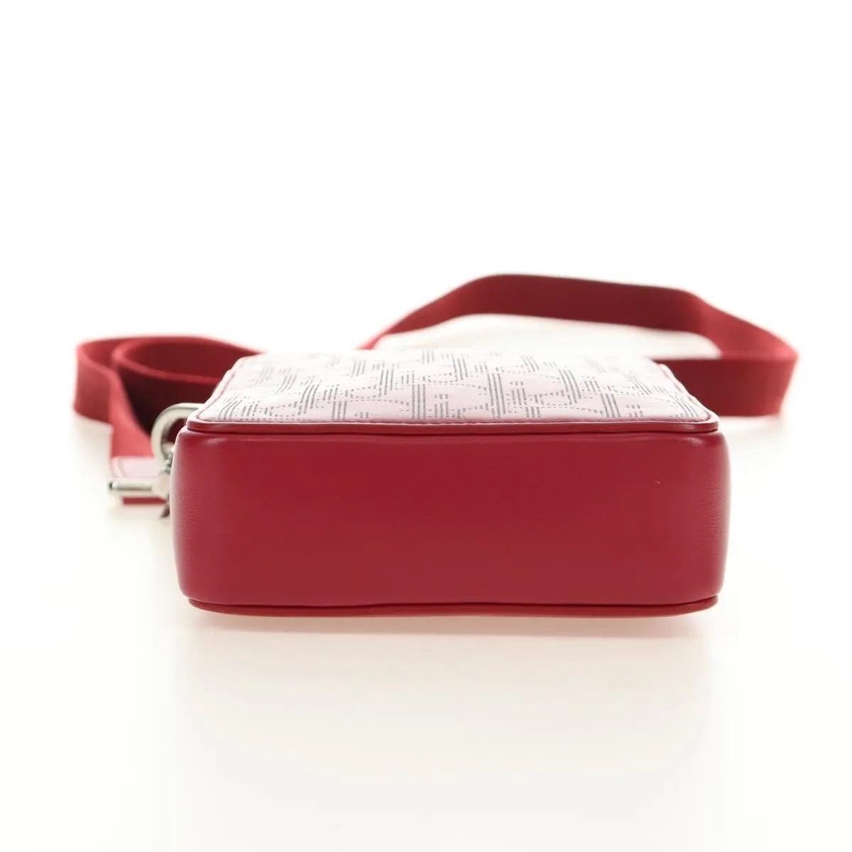 Christian Dior World Tour Zip Messenger Oblique Galaxy Leather, Red, Canvas, Shoulder Bag