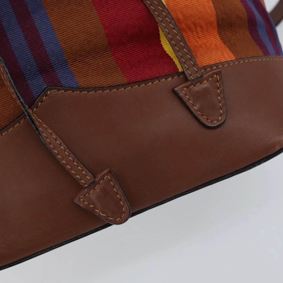 Celine Vintage Canvas, Multicolour, Canvas, Shoulder Bag
