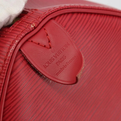 Louis Vuitton Keepall Epi, Red, Leather, Travel Bag