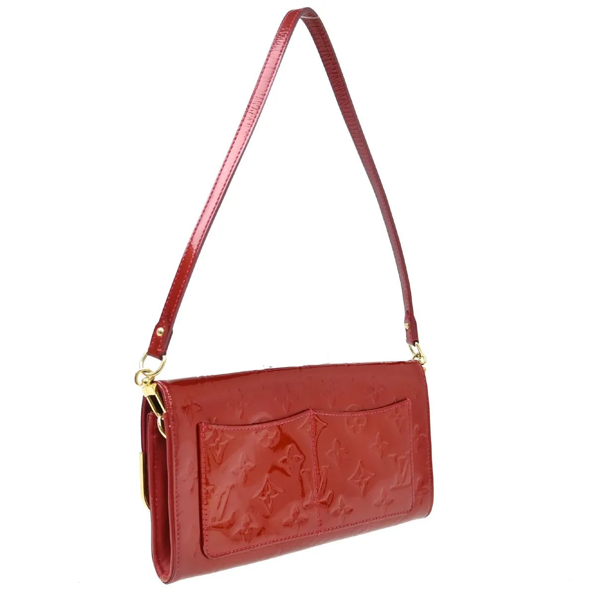 Louis Vuitton Rossmore Monogram Vernis, Red, Patent Leather, Shoulder Bag
