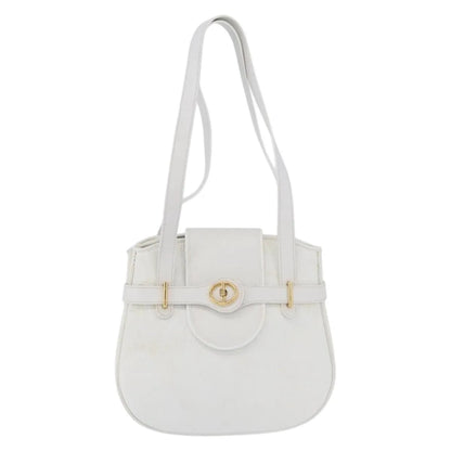 Christian Dior Vintage Leather, White_gold, Leather, Shoulder Bag