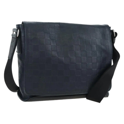 Louis Vuitton District Messenger Damier Infini Leather, Black, Leather, Shoulder Bag
