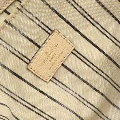 Louis Vuitton Braided Handle Pochette Metis Monogram Empreinte Leather, White, Leather, Handbag