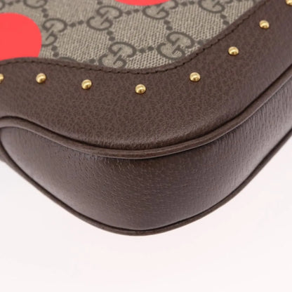 Gucci Jackie 1961 Hobo Studded Printed GG Coated Canvas, Beige, Canvas, Handbag