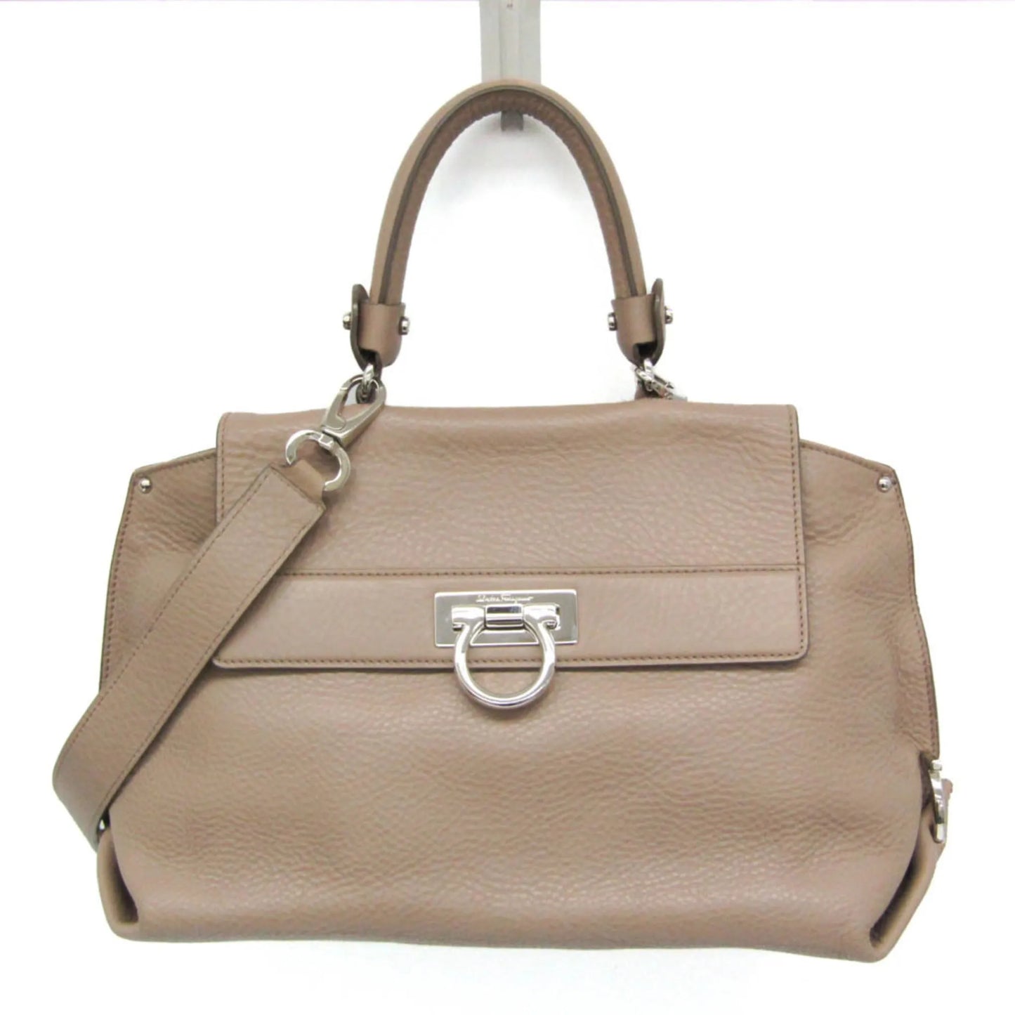 Salvatore Ferragamo Sofia Satchel Leather, Pink, Leather, Handbag