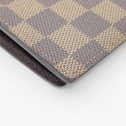 Louis Vuitton Bifold Damier, Brown, Canvas, Wallet