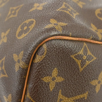 Louis Vuitton Keepall Bandoulière Monogram, Brown, Canvas, Travel Bag