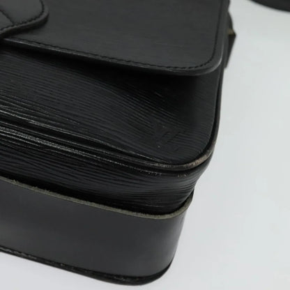 Louis Vuitton Cartouchiere Epi Leather, Black, Leather, Shoulder Bag
