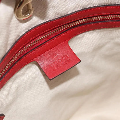 Gucci Craft Tote Diamante Leather, Red, PVC, Tote Bag