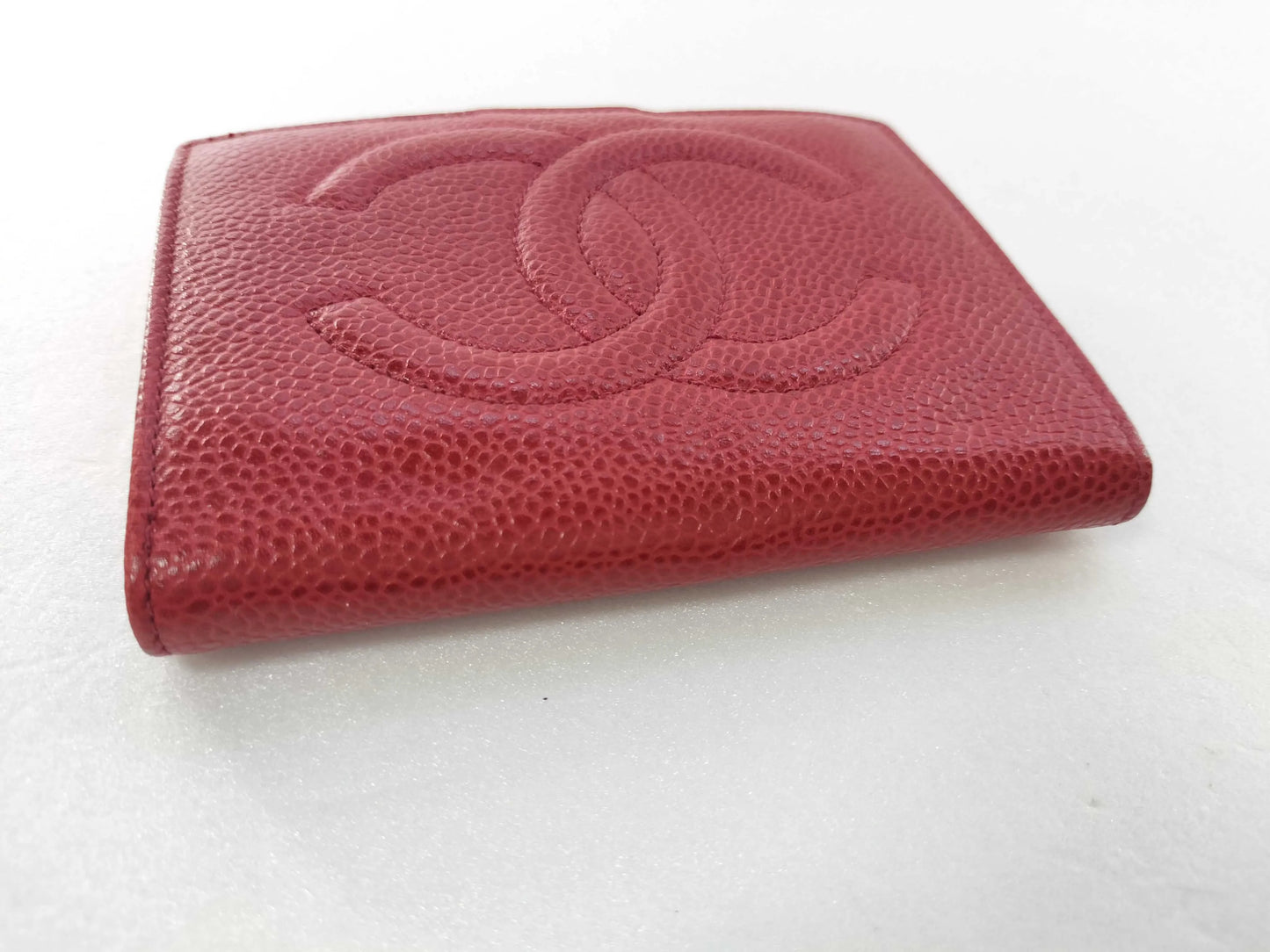 Chanel Timeless CC French Caviar, Red, Calfskin, Wallet