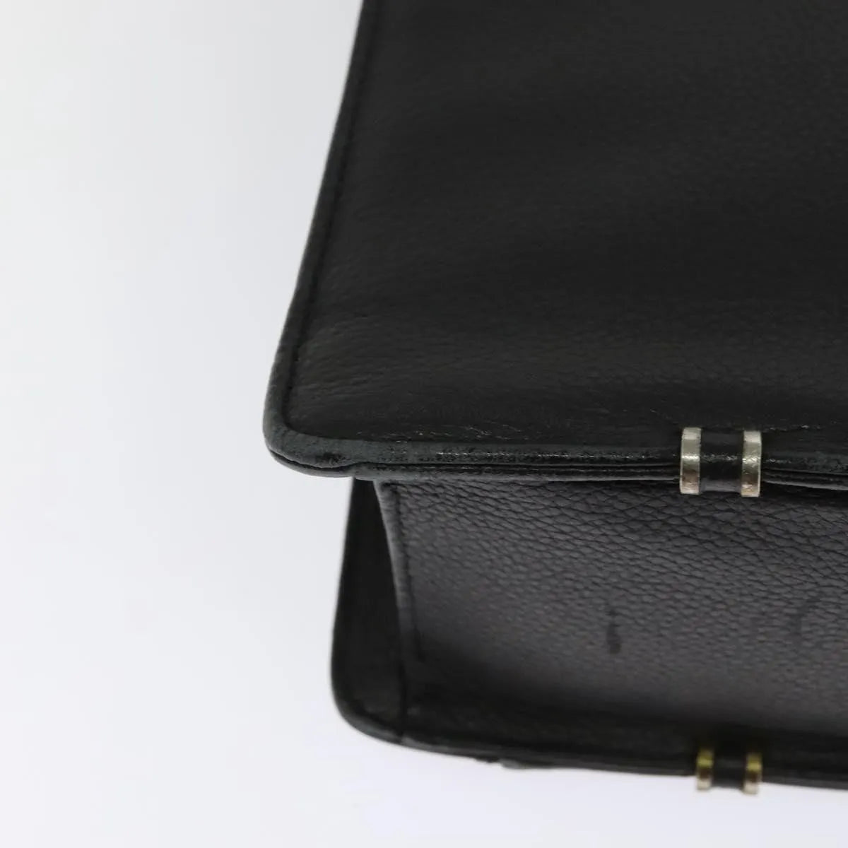 Versace Vintage Leather, Black, Leather, Briefcase