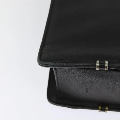 Versace Vintage Leather, Black, Leather, Briefcase