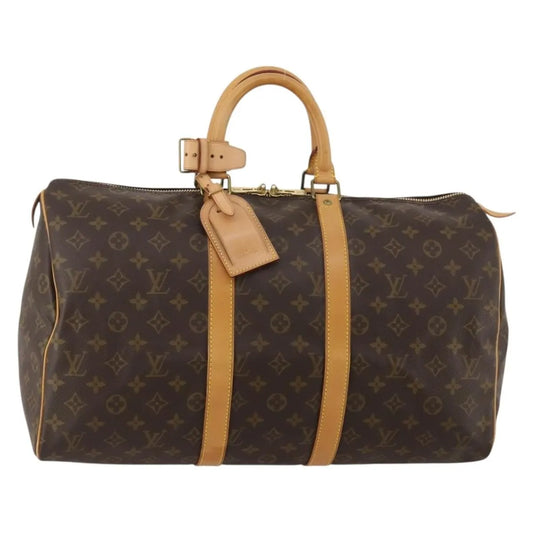 Louis Vuitton Keepall Monogram Canvas, Brown, Canvas, Travel Bag