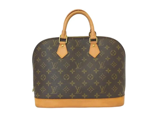 Louis Vuitton Alma Monogram, Brown, Canvas, Handbag