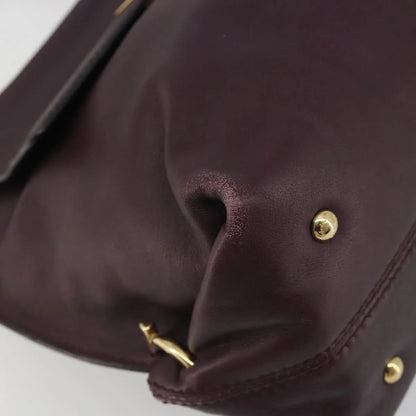 Salvatore Ferragamo Sofia Satchel Smooth Leather, Purple, Leather, Handbag