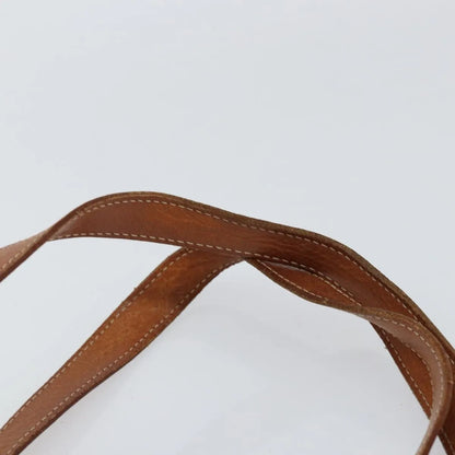 Celine Vintage Macadam Shopper Tote Canvas and Leather, Brown, Canvas, Tote Bag