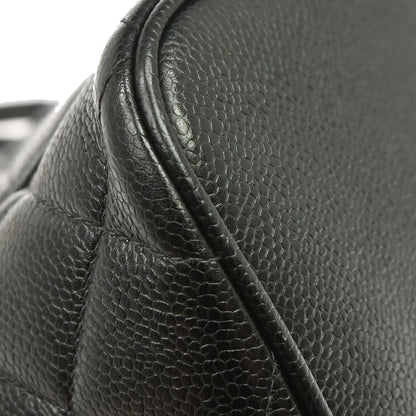 Chanel Medallion Tote Quilted Caviar, Black, Leather, Tote Bag