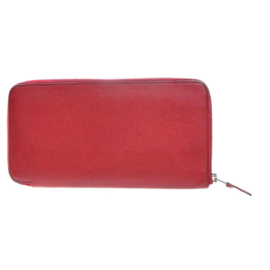 Hermes Azap Zip Around Epsom, Red, Leather, Wallet