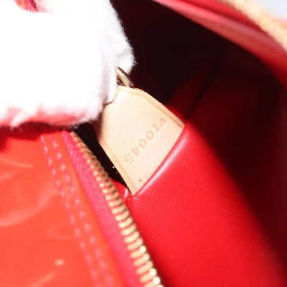 Louis Vuitton Bedford Monogram Vernis, Red, Patent Leather, Handbag