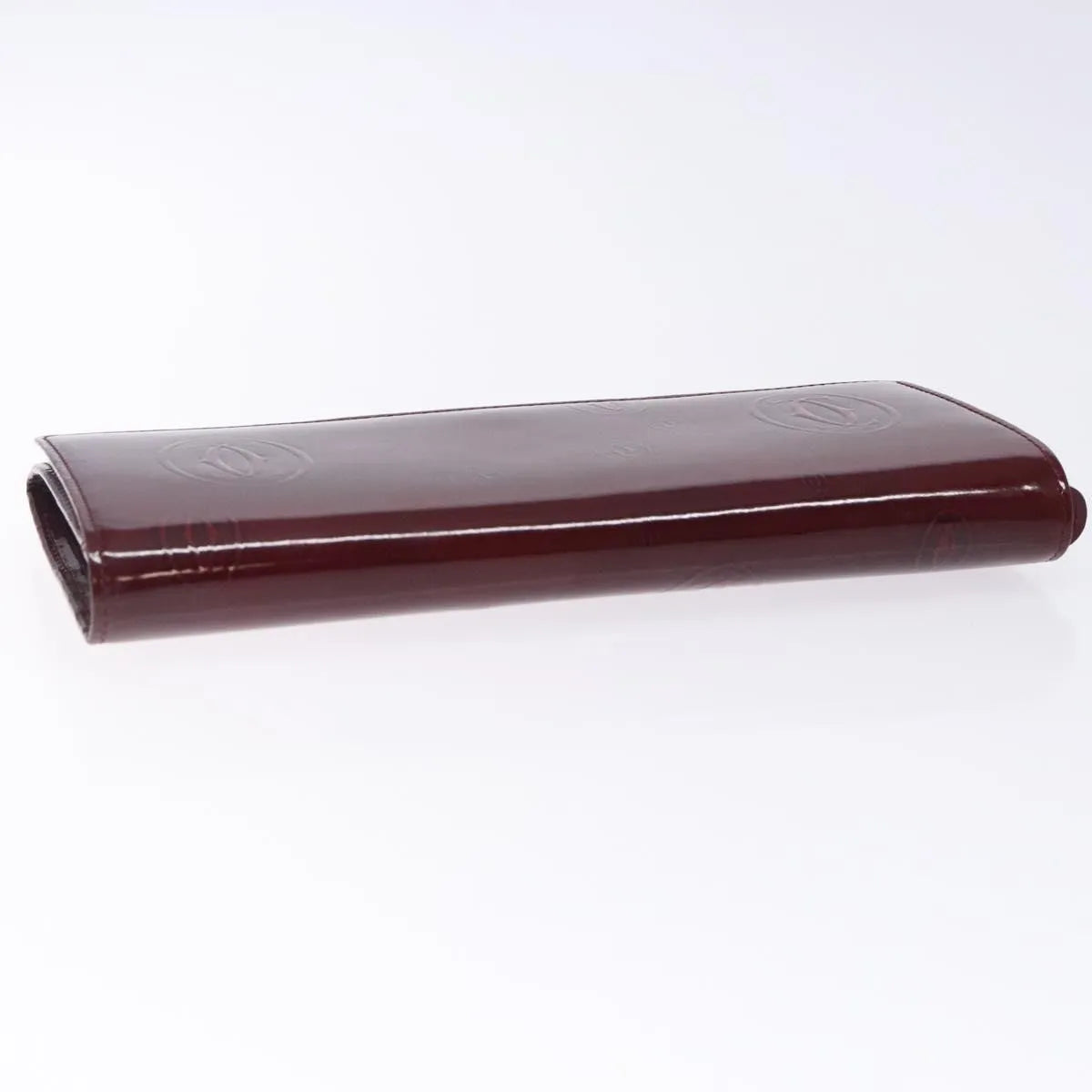 Cartier Happy Birthday Long Patent leather, Burgundy, Patent Leather, Wallet