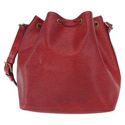 Louis Vuitton Petit Noe Epi Leather, Red, Leather, Shoulder Bag