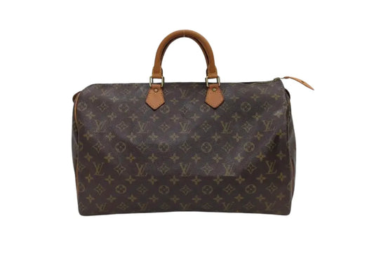 Louis Vuitton Speedy Monogram Canvas, Brown, Canvas, Handbag