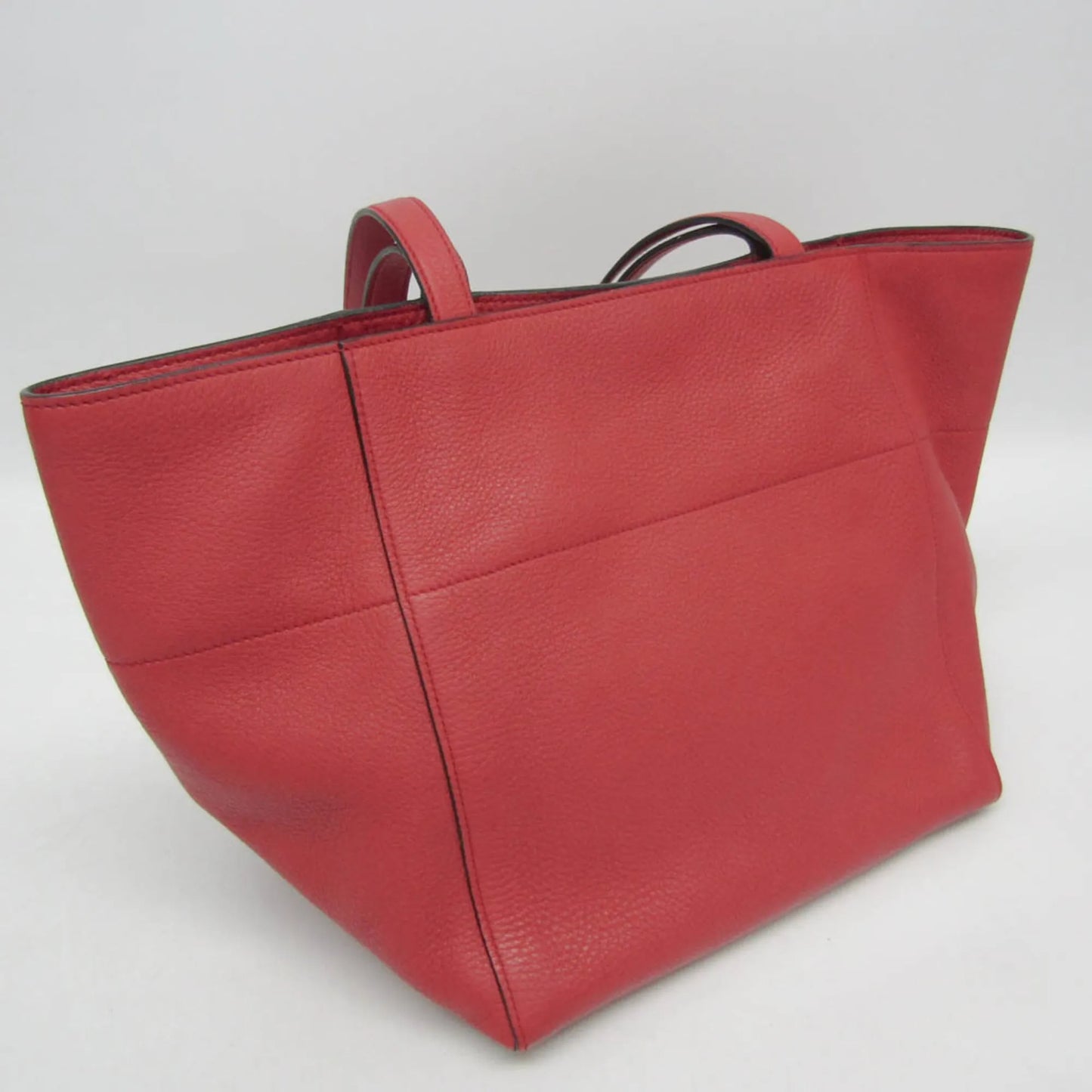 Prada Vintage Tote Leather, Red, Leather, Tote Bag