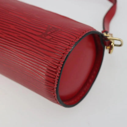 Louis Vuitton Soufflot Pochette Epi Leather, Red, Leather, Clutch