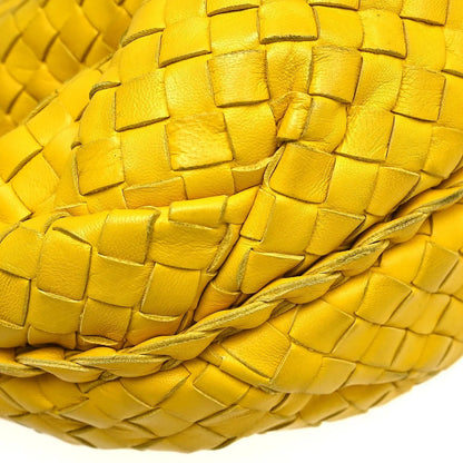 Bottega Veneta Belly Hobo Intrecciato Nappa, Yellow, Leather, Handbag