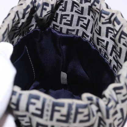 Fendi Zucchino Canvas, Navy, Canvas, Handbag