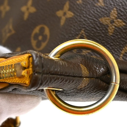 Louis Vuitton Pallas Tote Monogram Canvas with Leather, Brown, Canvas, Handbag