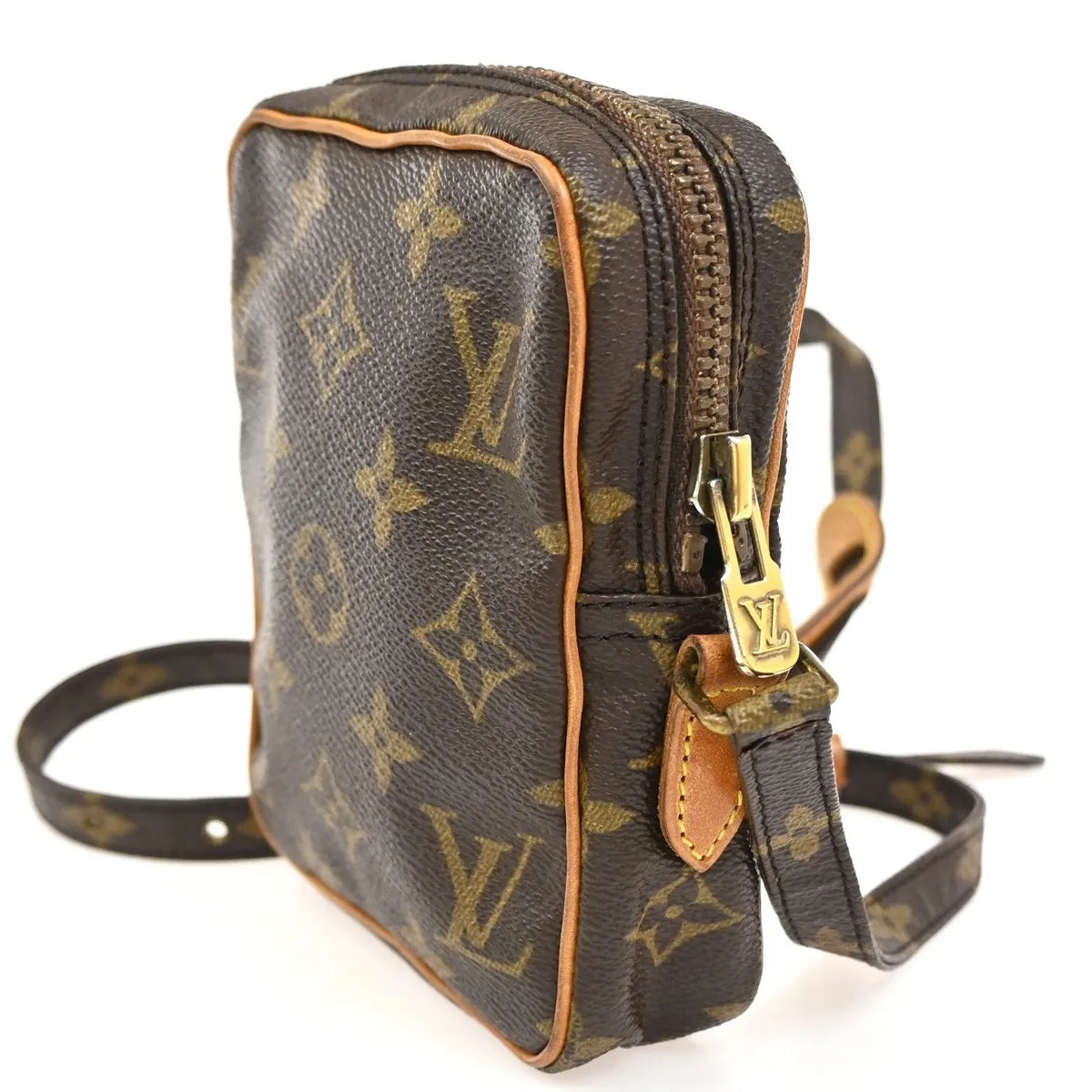 Louis Vuitton Danube Monogram, Brown, Canvas, Shoulder Bag