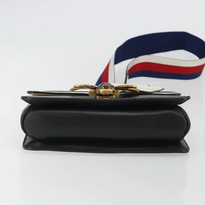 Gucci Queen Margaret Flap Colorblock Leather, Black, Leather, Shoulder Bag