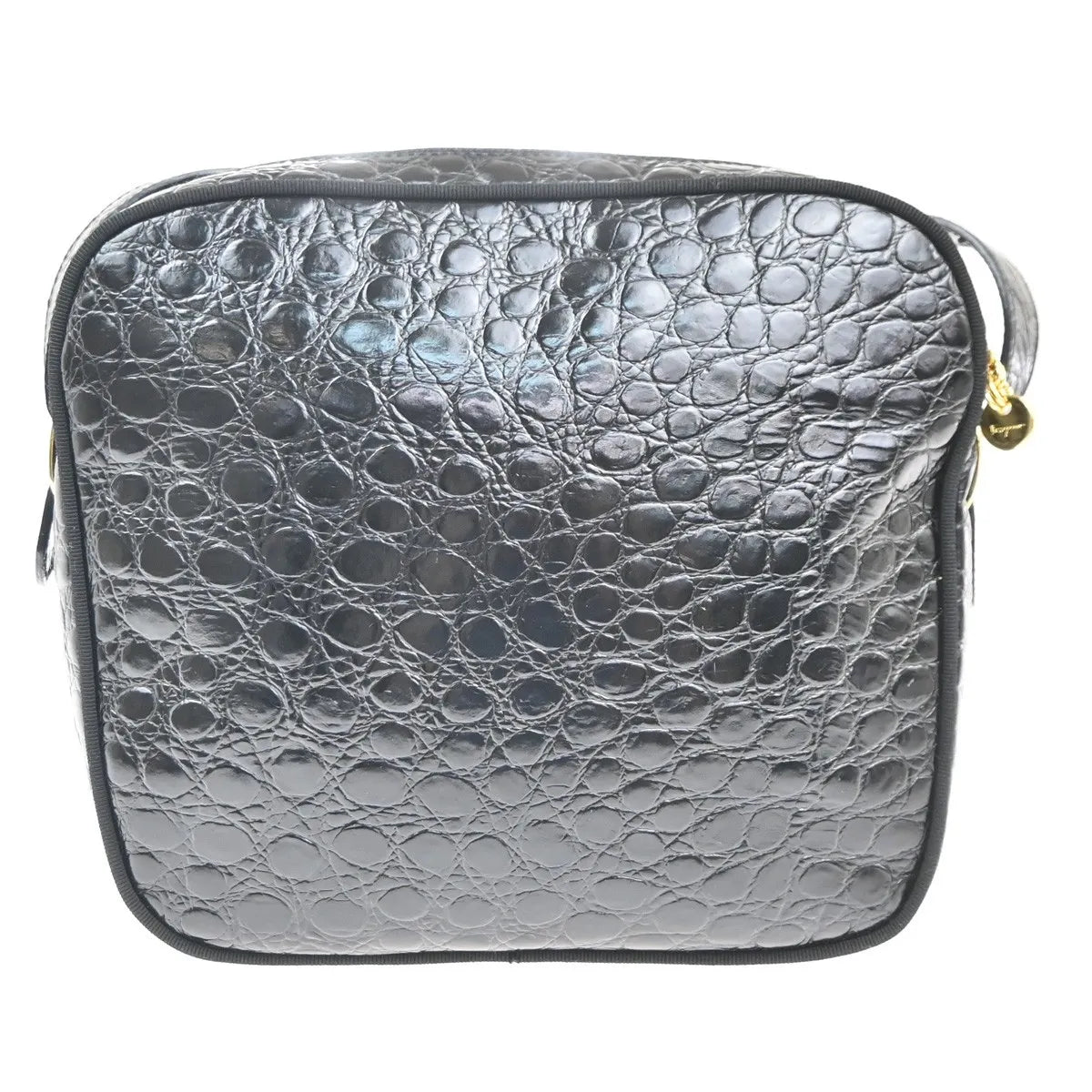 Salvatore Ferragamo Vara Leather, Black, Leather, Shoulder Bag