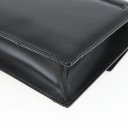 Versace Vintage Clutch Leather, Black, Leather, Clutch