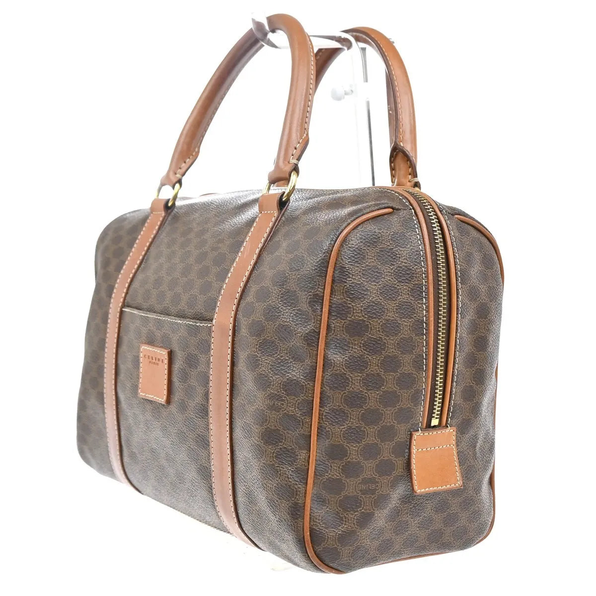 Celine Macadam Macadam with leather, Brown, PVC, Handbag