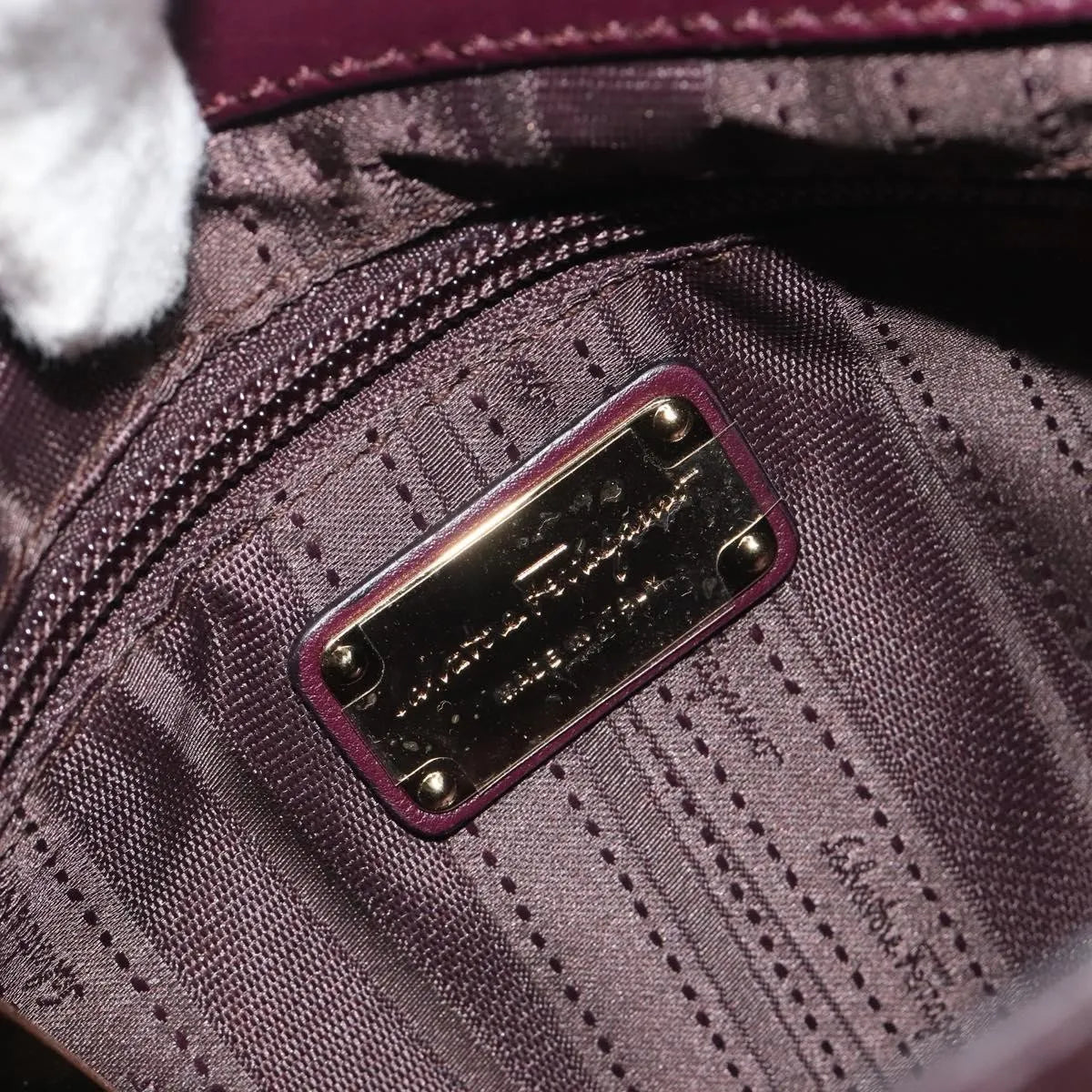 Salvatore Ferragamo Sofia Satchel Smooth Leather, Purple, Leather, Handbag